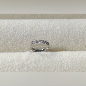 Sterling Silver Huggie Hoop Earring